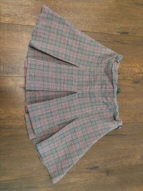 Girls Plaid Pleated Skort